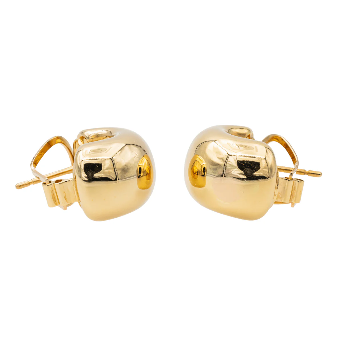 Boucles d'oreilles Demi créoles Or jaune - Image 6