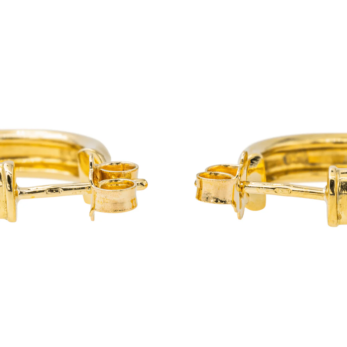 Boucles d'oreilles Demi-créoles Or jaune Diamant - Image 7