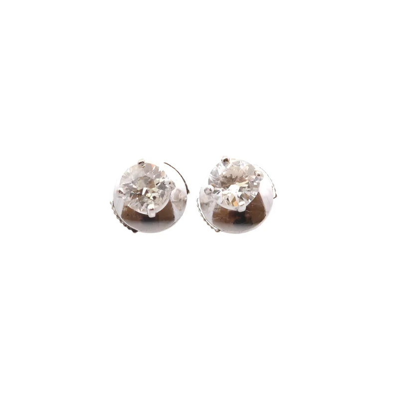 Boucles d'oreilles Puces en or et diamants