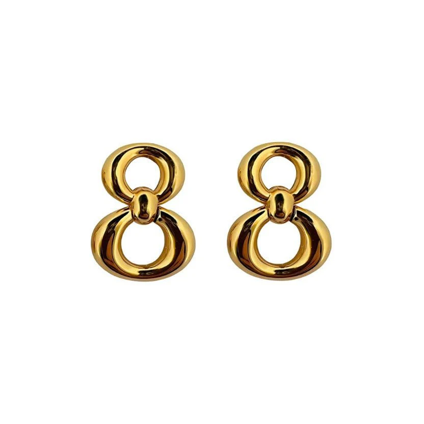 Boucles d'oreilles Clou DIOR en or jaune