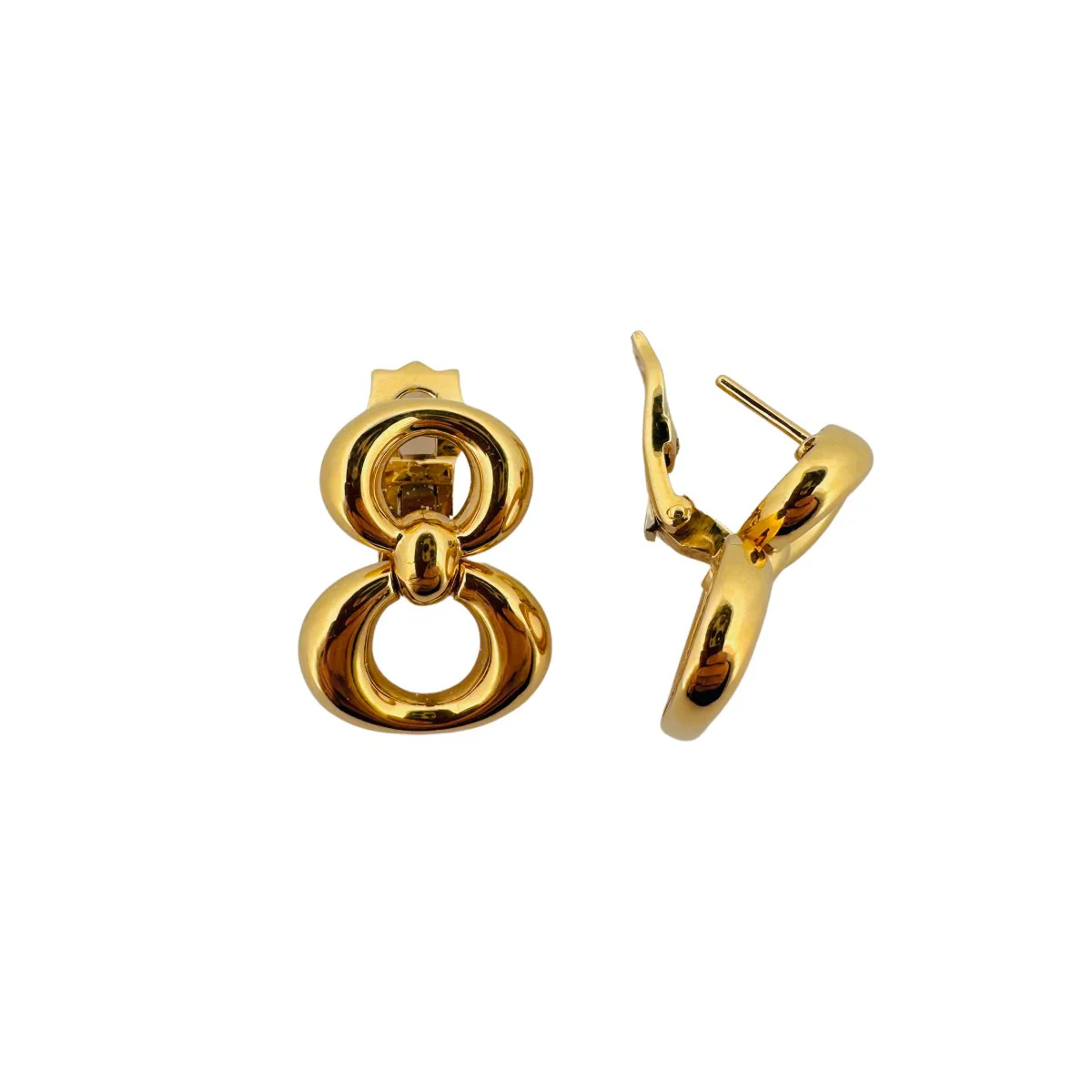 Boucles d'oreilles Clou DIOR en or jaune - Image 5