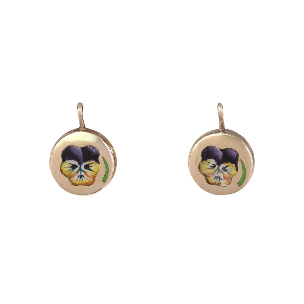 Boucles d'oreilles Dormeuses en or jaune
