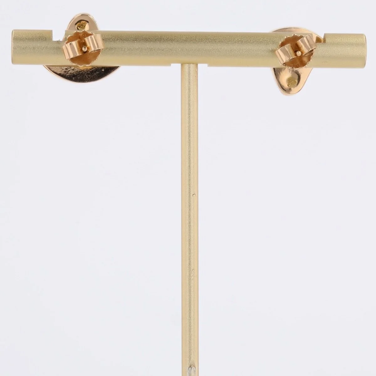 Boucles d'oreilles égyptiennes en or jaune et émail - Image 9
