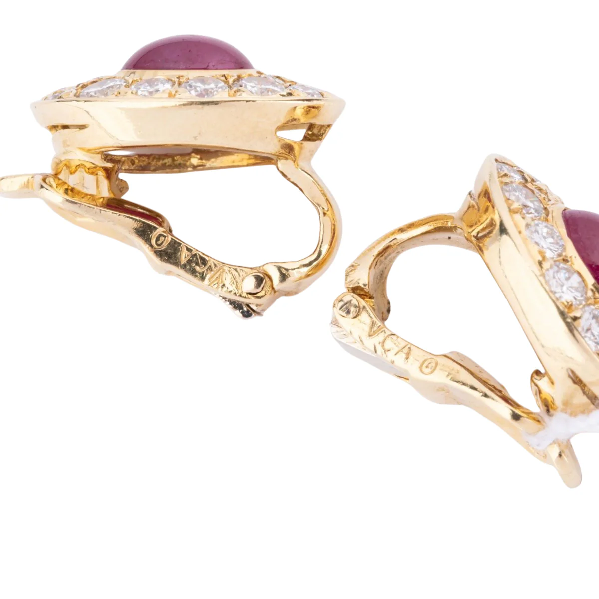 Boucles d'oreilles en rubis et diamants de la maison Van Cleef and Arpels - Image 4