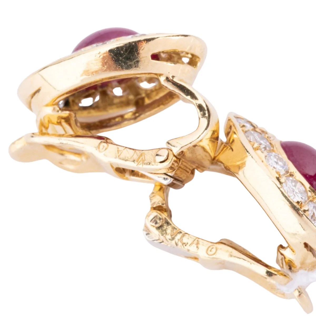 Boucles d'oreilles en rubis et diamants de la maison Van Cleef and Arpels - Image 5