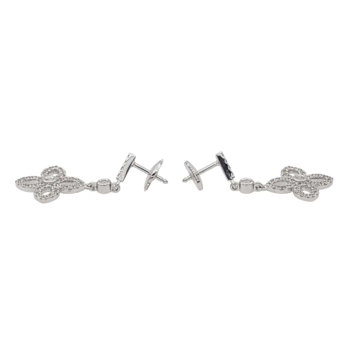 Boucles d'oreilles en Or blanc et Diamant - Image 3
