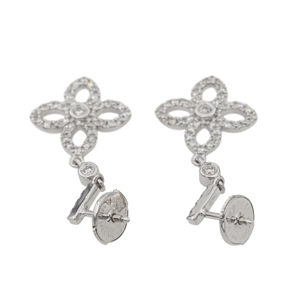 Boucles d'oreilles en Or blanc et Diamant - Image 5