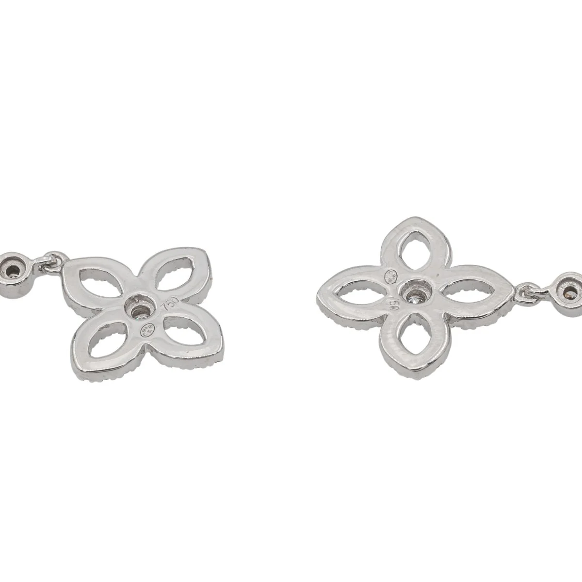 Boucles d'oreilles en Or blanc et Diamant - Image 6