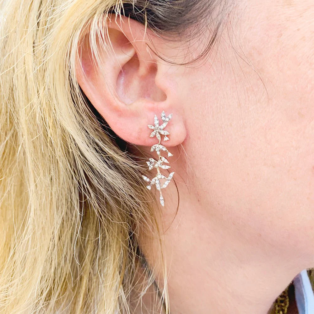 Boucles d'oreilles H.Stern, "Nature", or, diamants. - Image 5