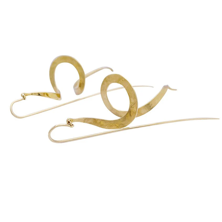 Boucles d'oreilles H.Stern, "Oscar Niemeyer", or jaune mat. - Image 2