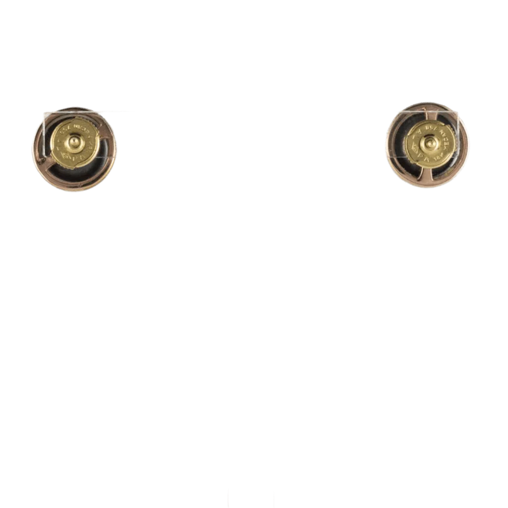 Boucles d'oreilles Puces en or jaune, platine, hématite et diamants - Image 4