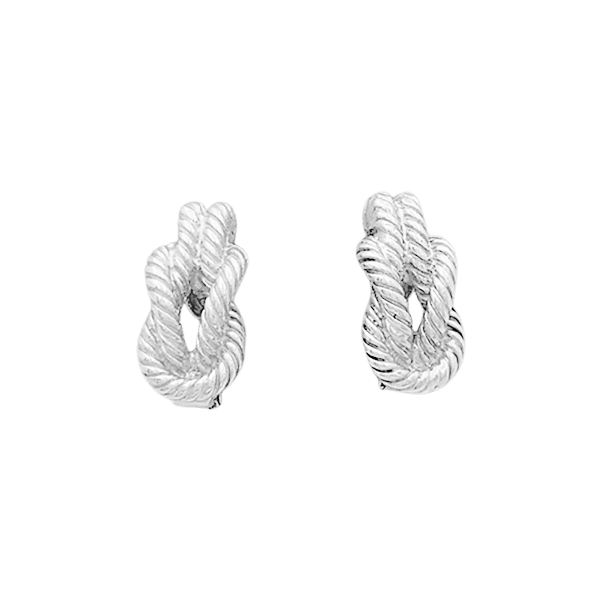 Boucles d'oreilles Clips HERMÈS "Audierne" en argent