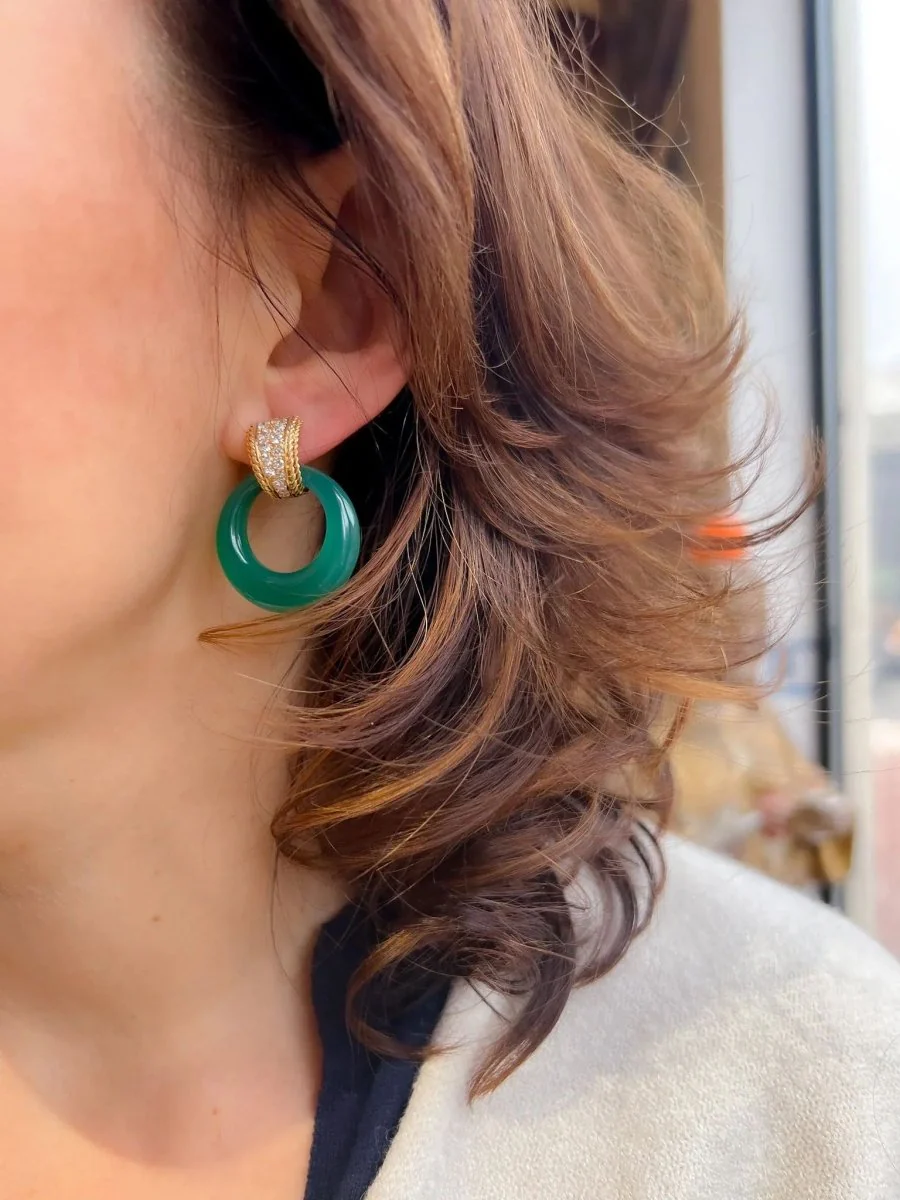 Boucles d'oreilles  de la maison Van Cleef & Arpel en or jaune et diamants - Image 20