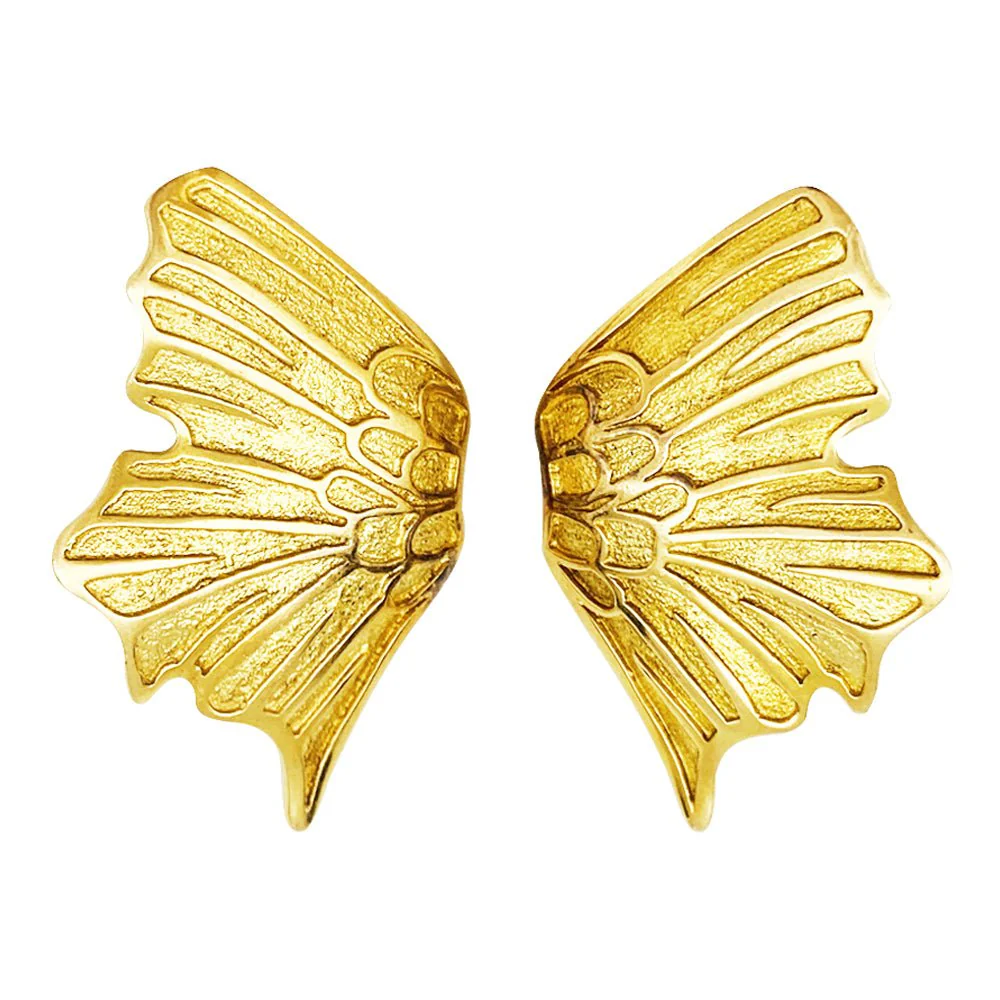 Boucles d'oreilles Lalaounis "Ailes" en or jaune - Image 2