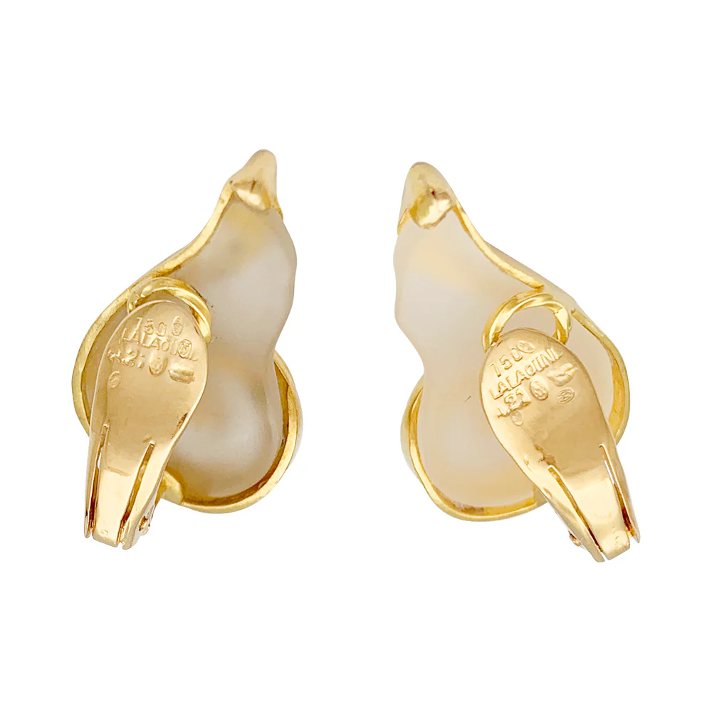 Boucles d'oreilles Lalaounis cristal de roche - Image 2
