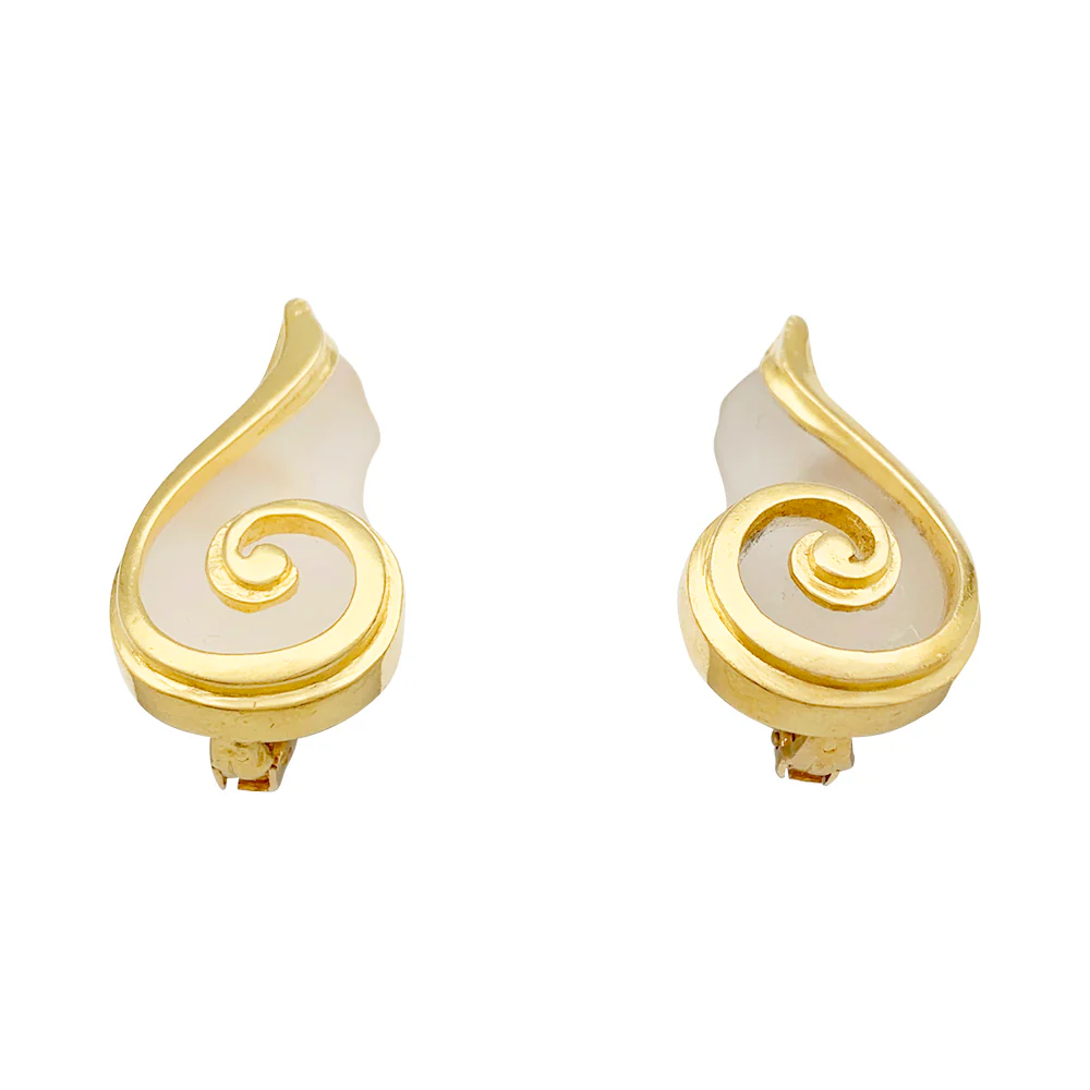 Boucles d'oreilles Lalaounis cristal de roche - Image 5
