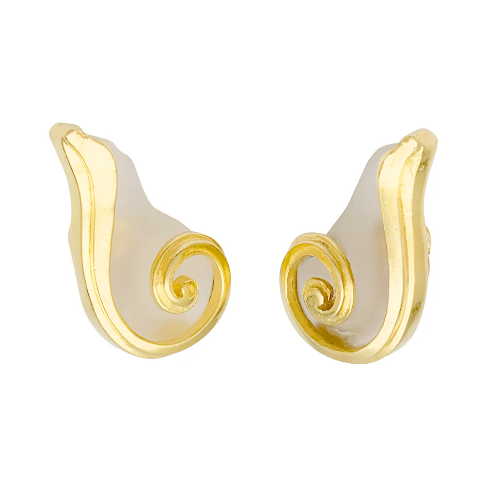 Boucles d'oreilles Lalaounis cristal de roche - Image 6
