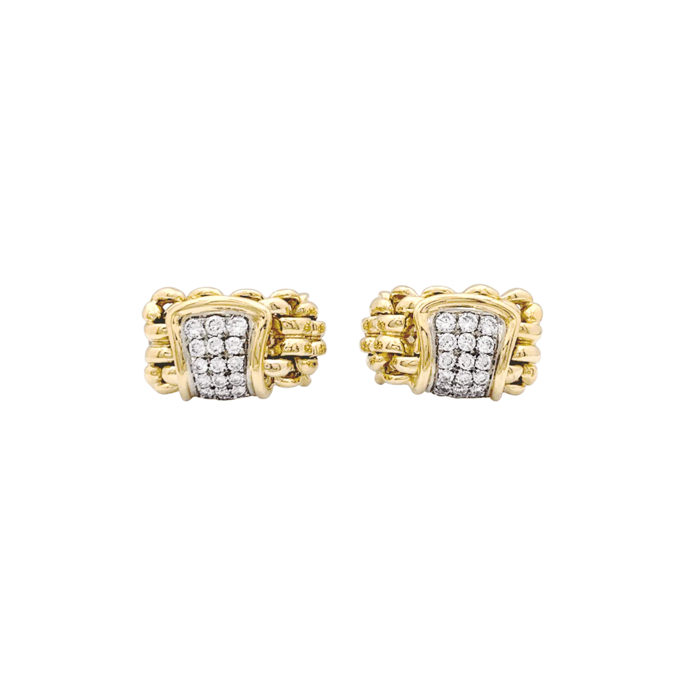 Boucles d'oreilles Clips en or blanc, or jaune et diamants - Image 4