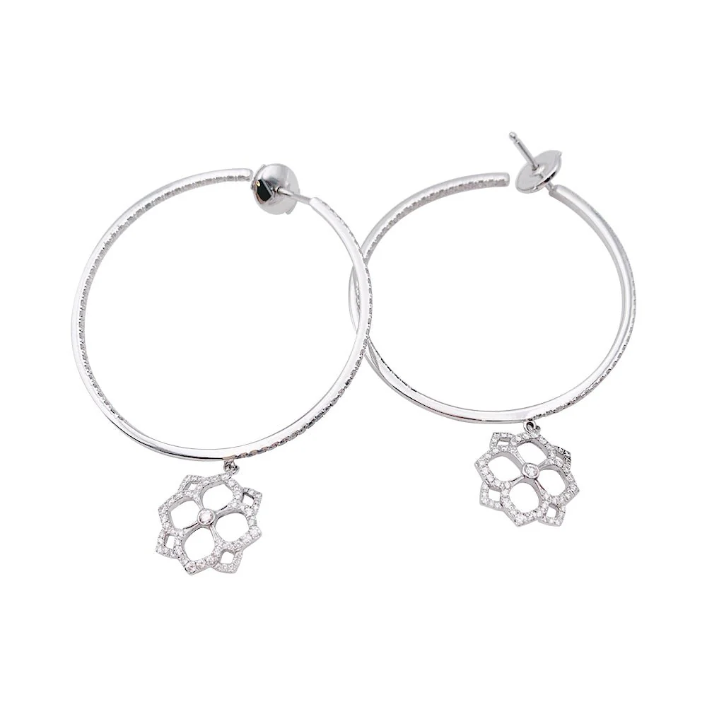Boucles d'oreilles Messika, "Eden", or blanc, diamants. - Image 2