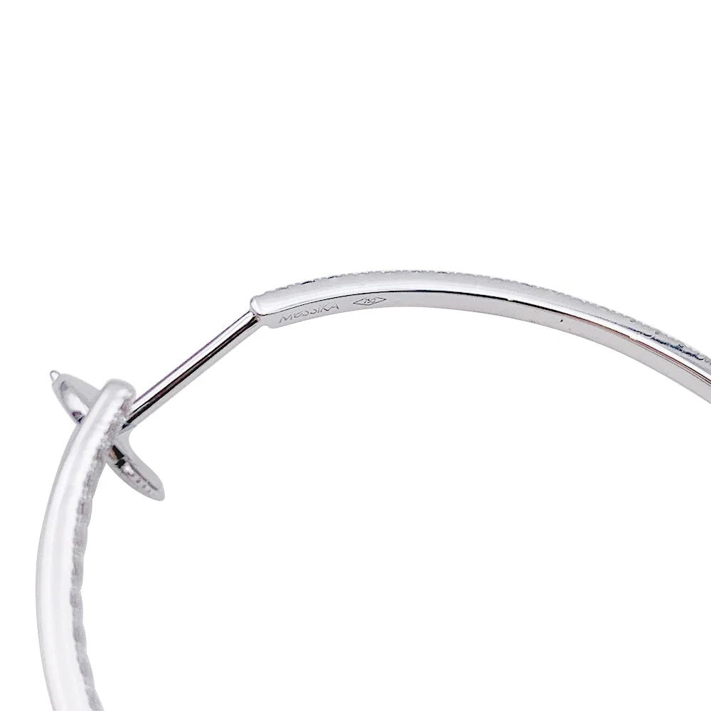 Boucles d'oreilles Messika, "Eden", or blanc, diamants. - Image 4