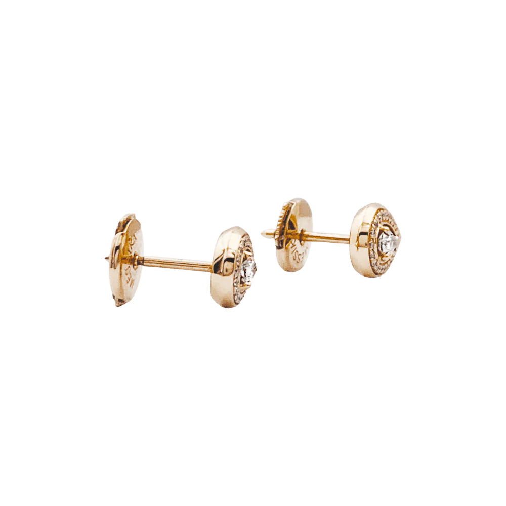 Boucles d'oreilles Puces MESSIKA "Fiery" en or rose et diamants - Image 3