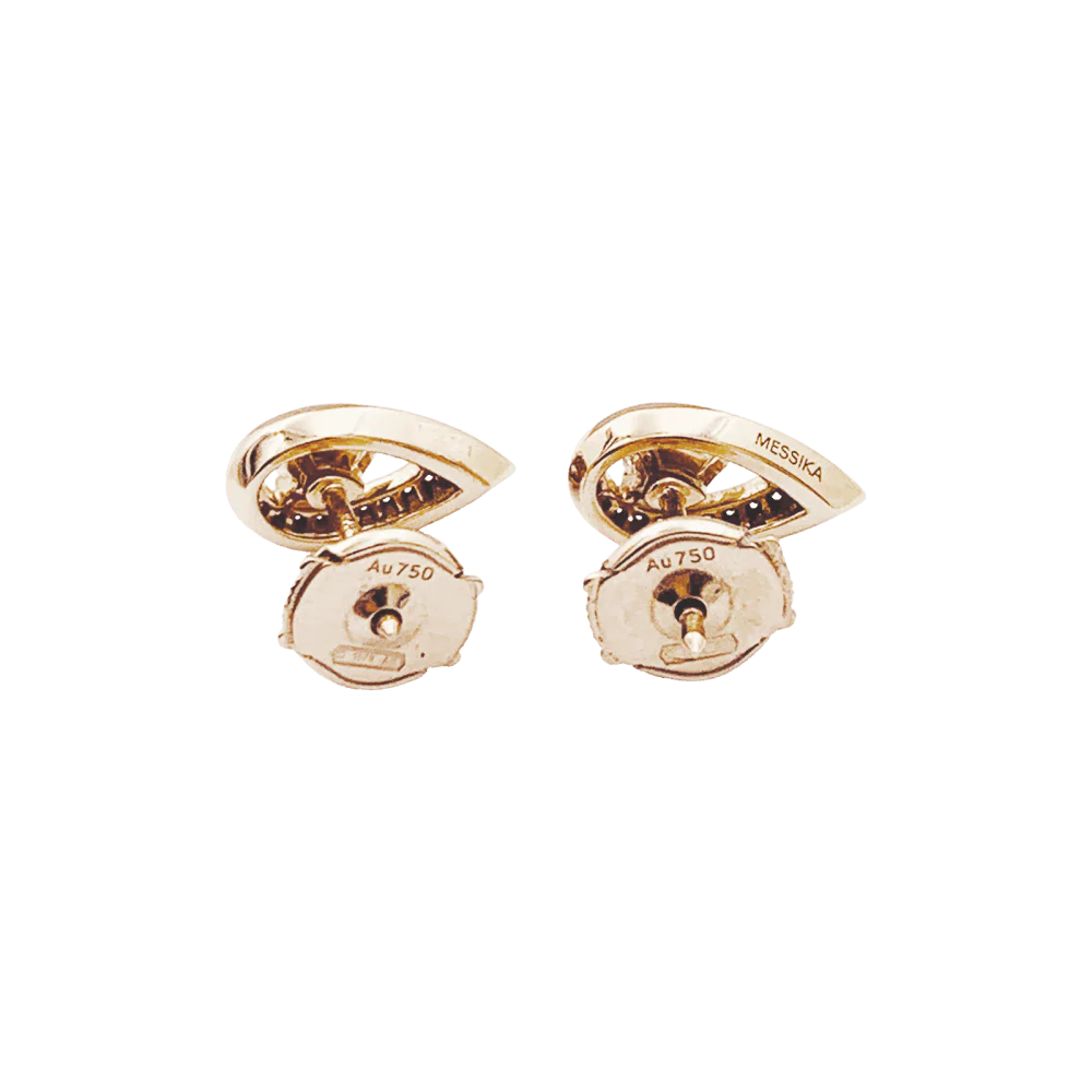 Boucles d'oreilles Puces MESSIKA "Fiery" en or rose et diamants - Image 6