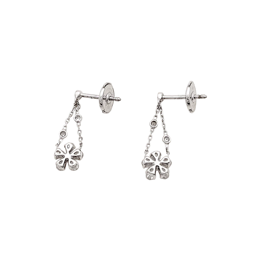 Boucles d'oreilles Pendantes MESSIKA "Spring" en or blanc et diamants - Image 6