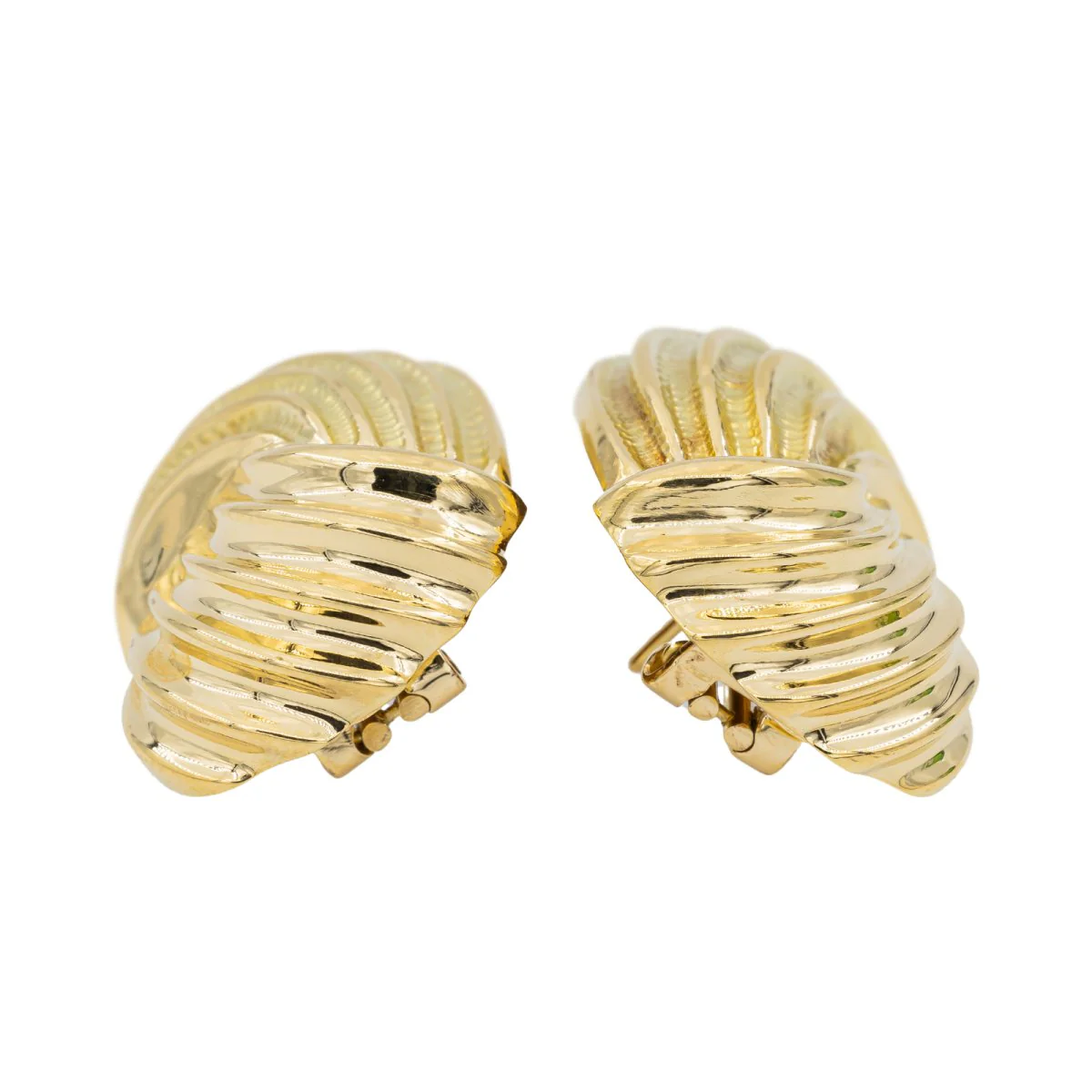 Boucles d'oreilles Motif Turban en Or jaune - Image 2