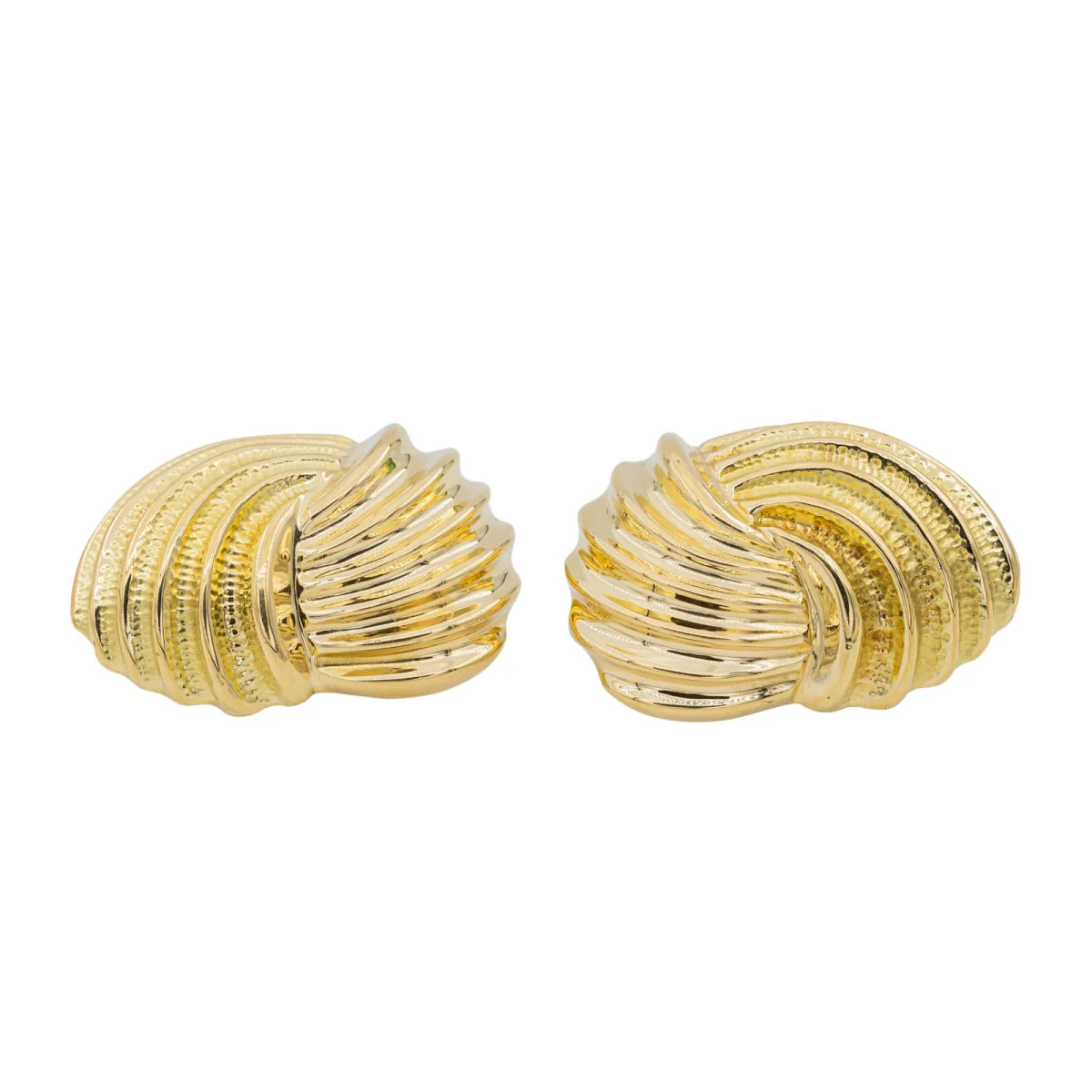 Boucles d'oreilles Motif Turban en Or jaune - Image 3