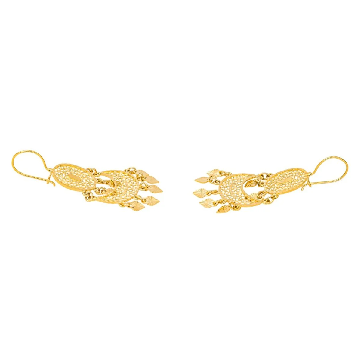 Boucles d'oreilles  Pendantes en or jaune - Image 7