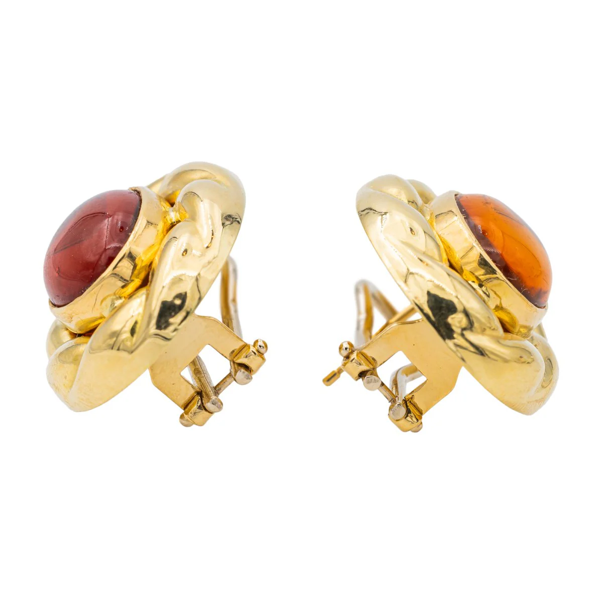 Boucles d'oreilles Or jaune Ambre - Image 3