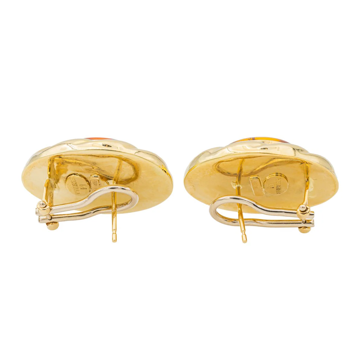 Boucles d'oreilles Or jaune Ambre - Image 8
