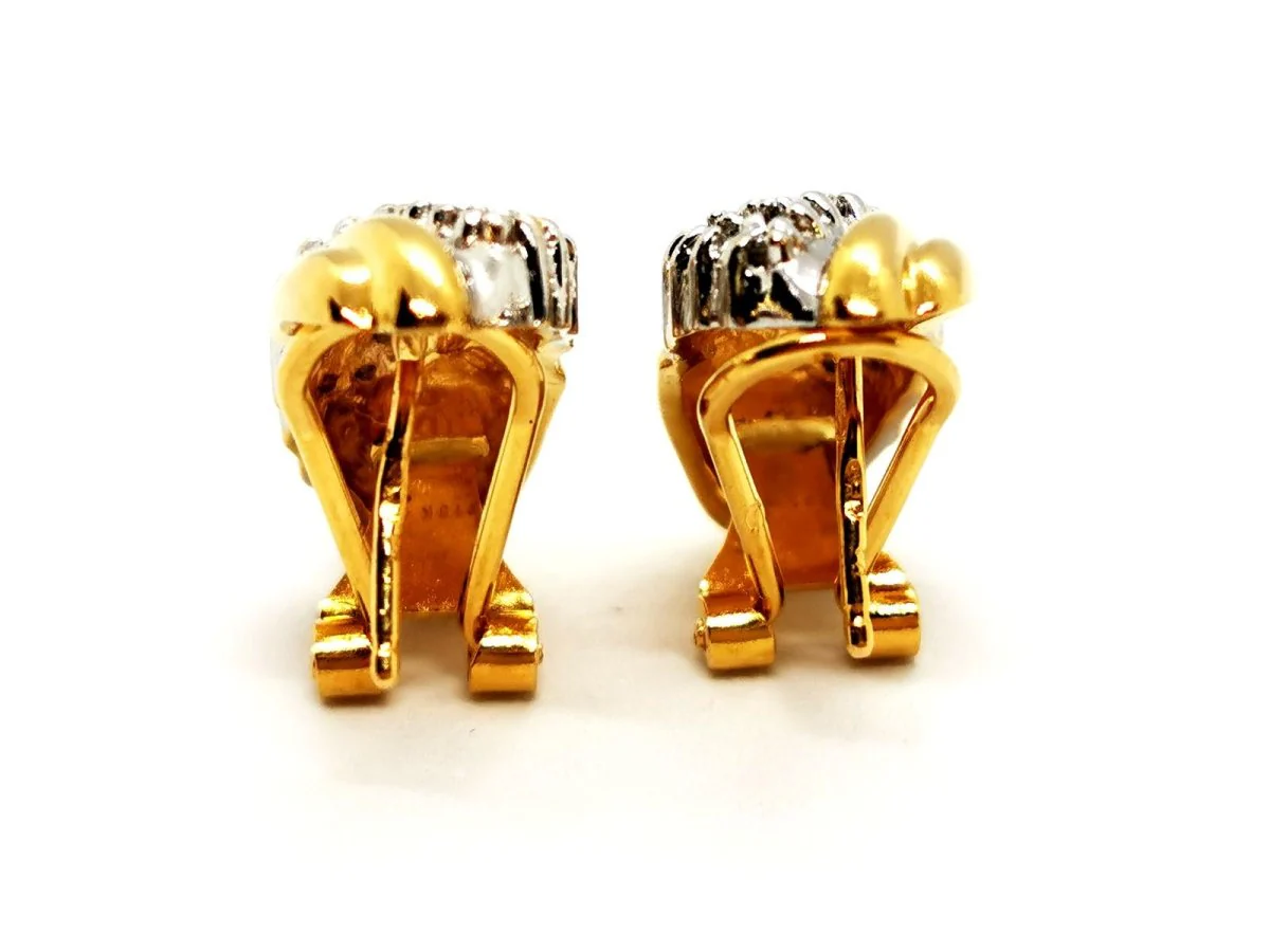 Boucles d'oreilles en or jaune et diamants - Image 5