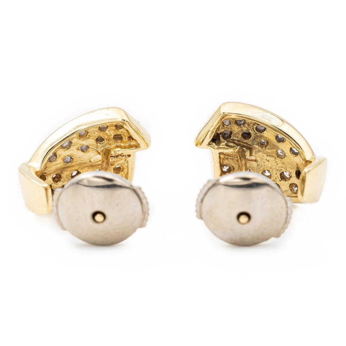 Boucles d'oreilles Alpa en or jaune et diamants - Image 5