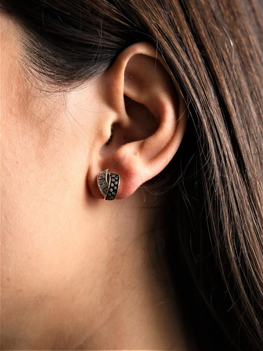 Boucles d'oreilles Alpa en or jaune et diamants - Image 6