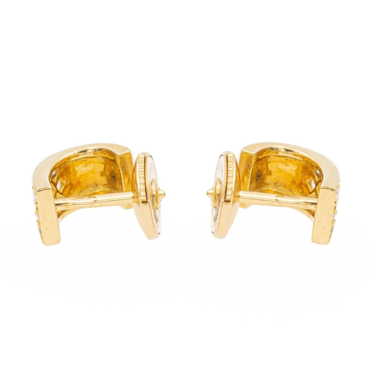 Boucles d'oreilles Or jaune Diamant - Image 5