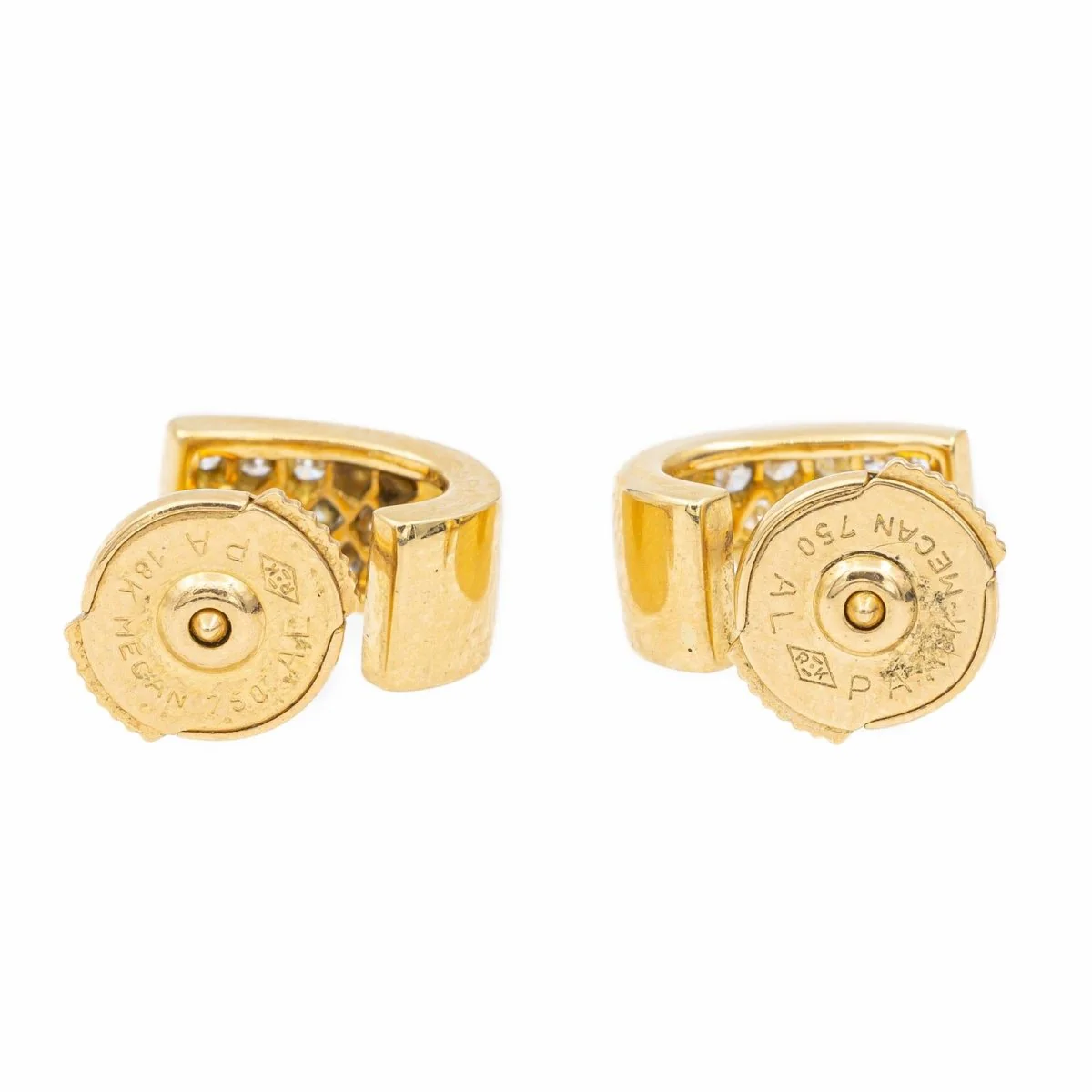 Boucles d'oreilles Or jaune Diamant - Image 6