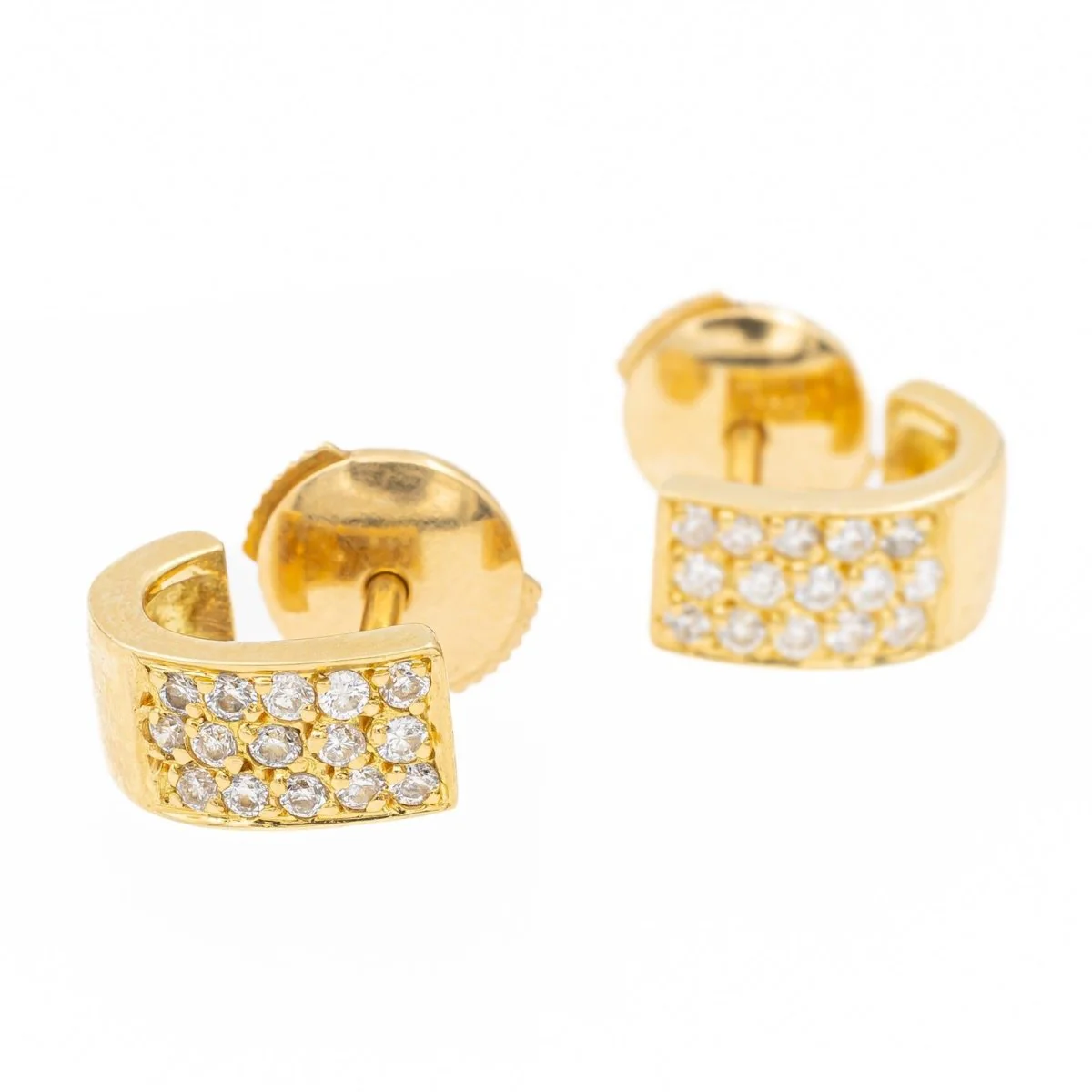 Boucles d'oreilles Or jaune Diamant - Image 7