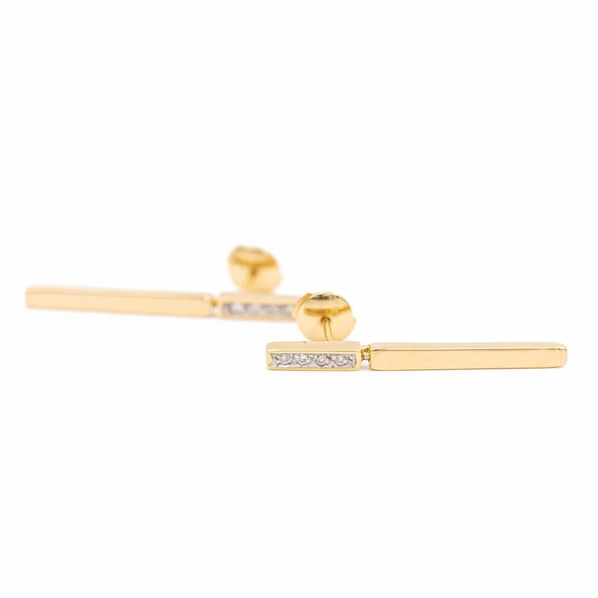 Boucles d'oreilles Or jaune Diamant - Image 7