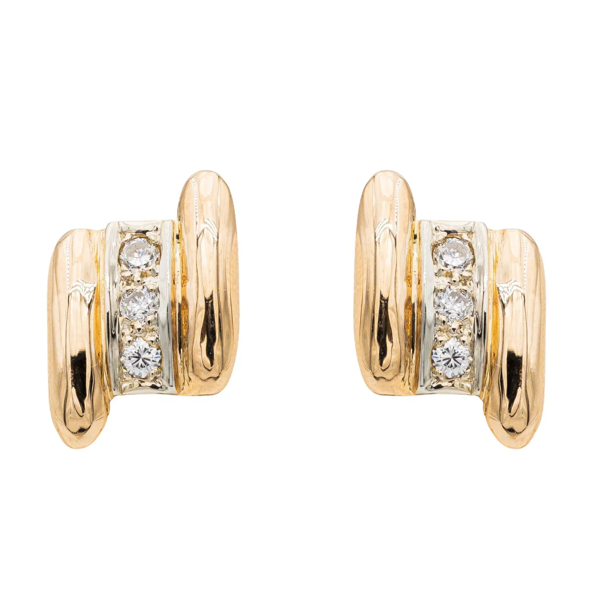 Boucles d'oreilles Or jaune Diamant