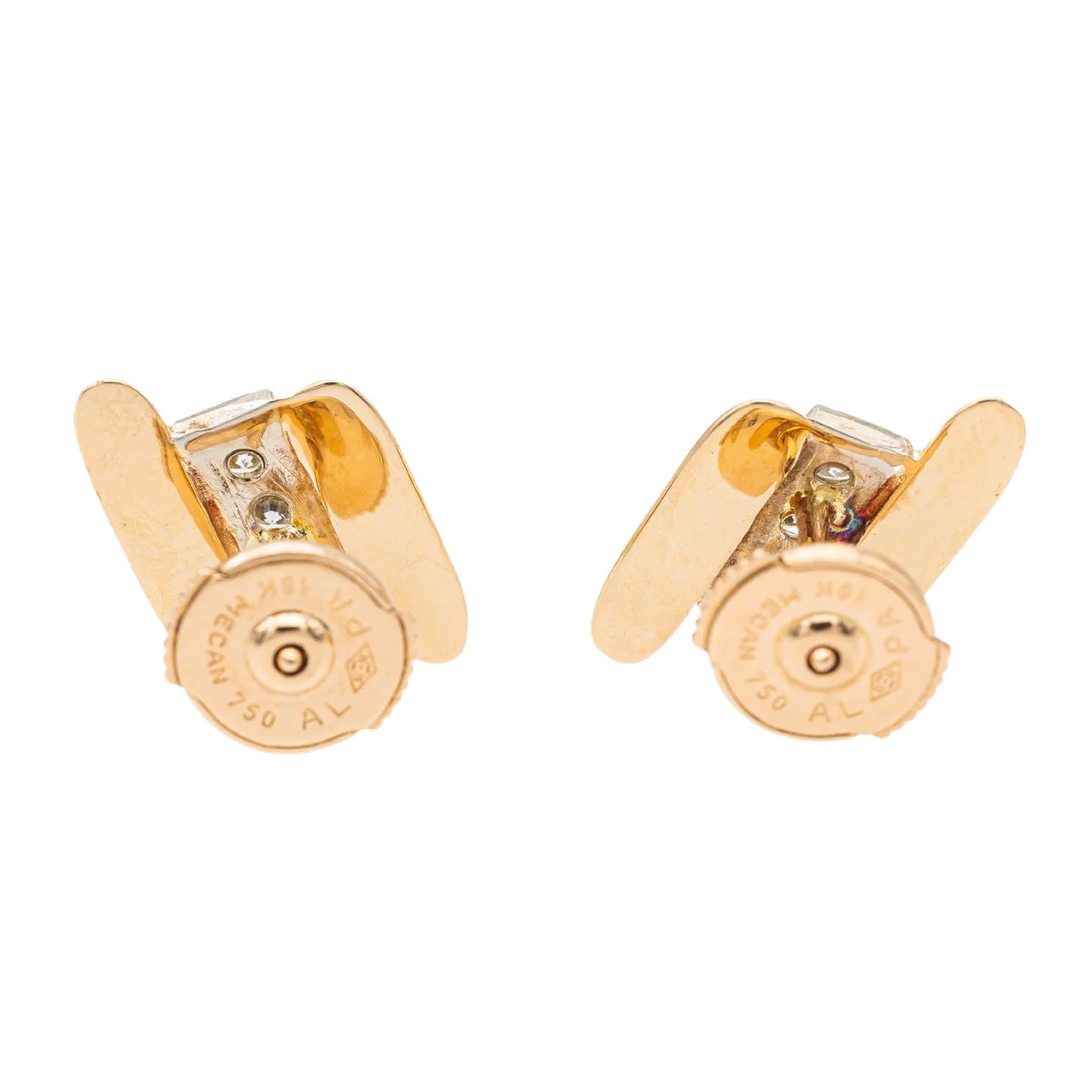 Boucles d'oreilles Or jaune Diamant - Image 5