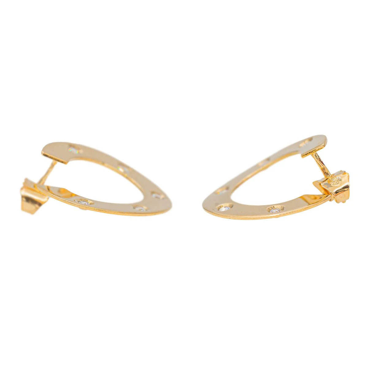 Boucles d'oreilles Or jaune Diamant - Image 7