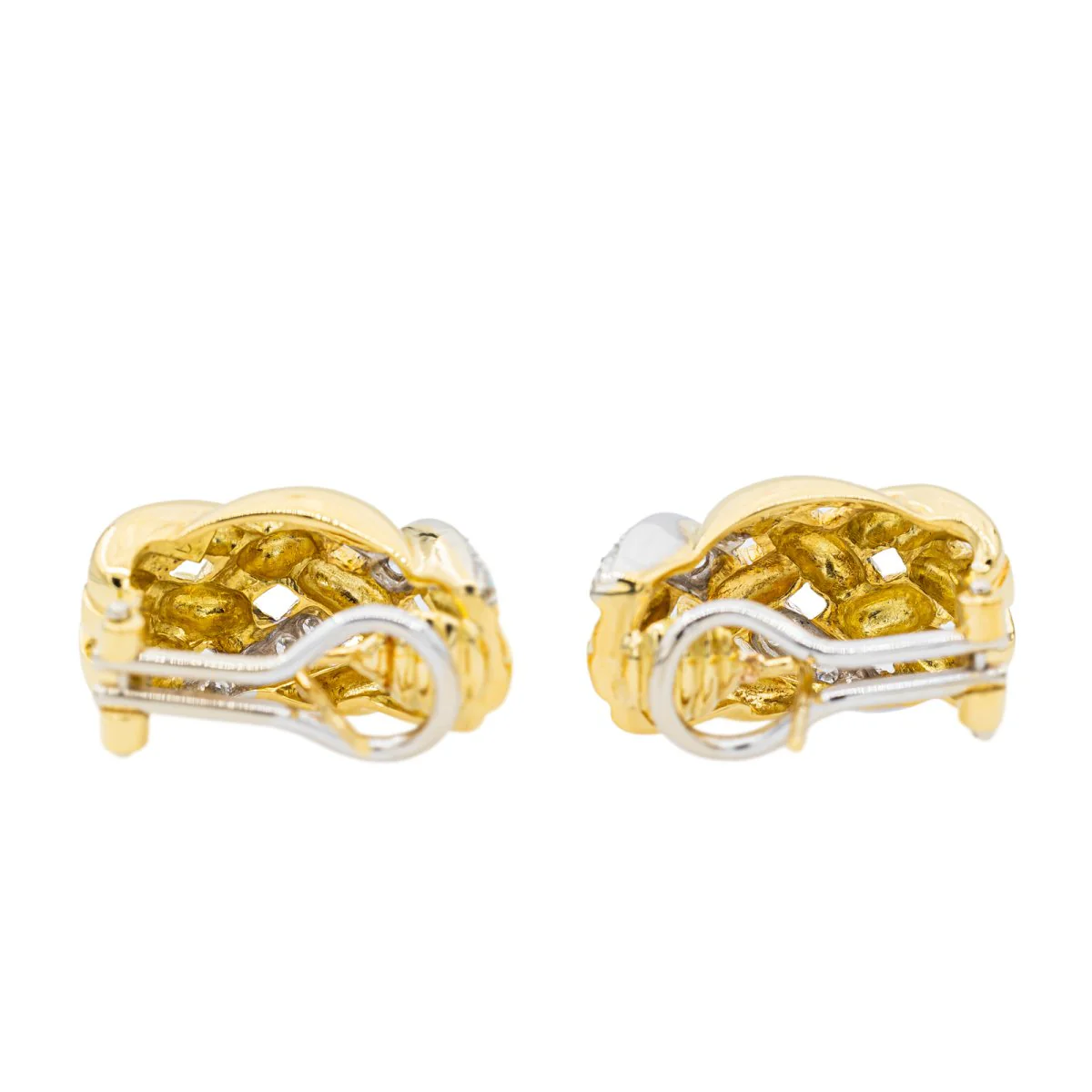 Boucles d'oreilles en or jaune et diamants - Image 6