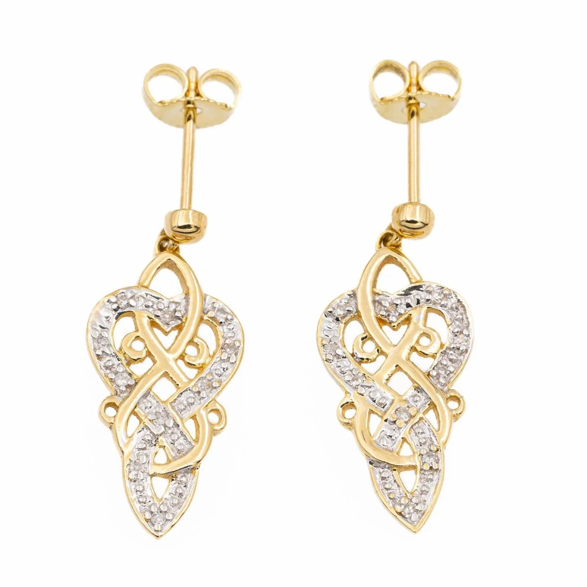 Boucles d'oreilles Or jaune Diamant