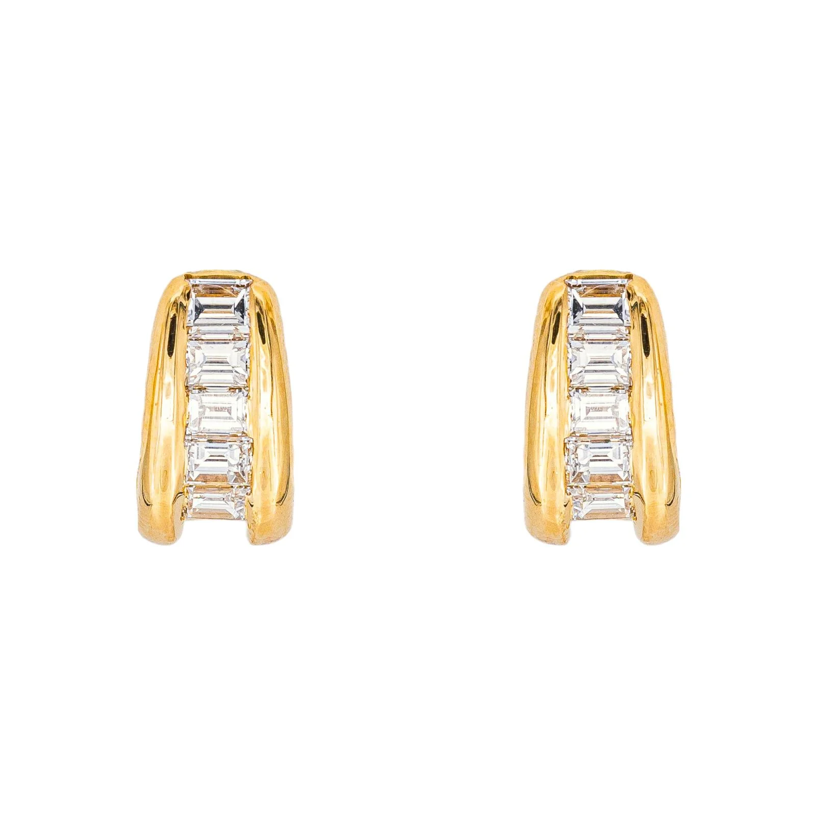 Boucles d'oreilles Or jaune Diamant