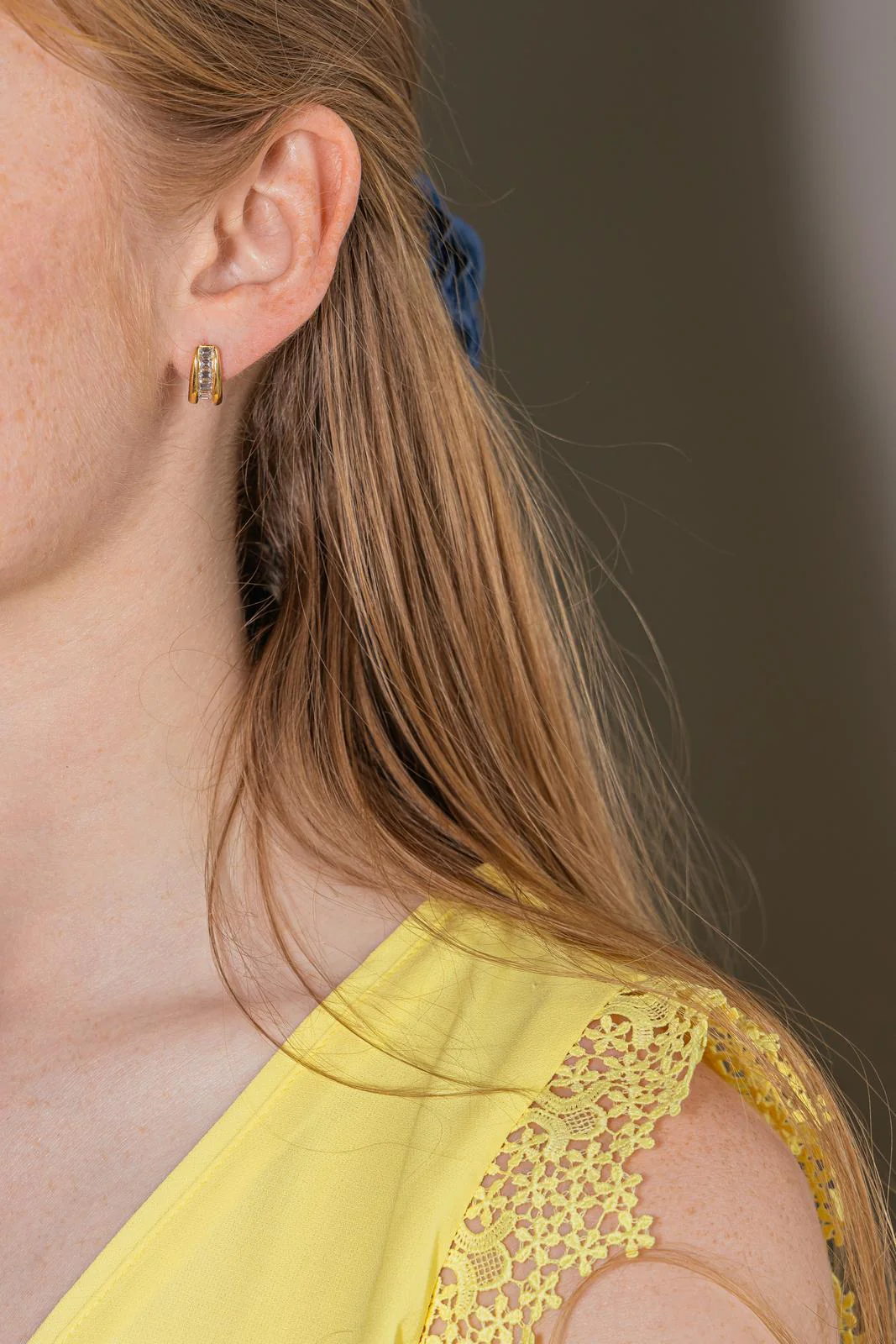 Boucles d'oreilles Or jaune Diamant - Image 2