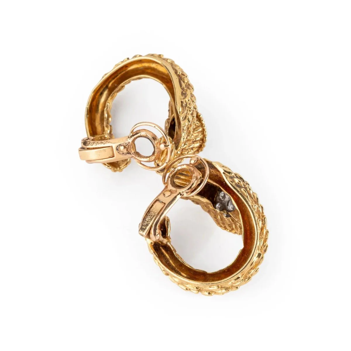 Boucles d'oreilles Clip BOUCHERON "Serpent Bohème" en or jaune et diamants - Image 6