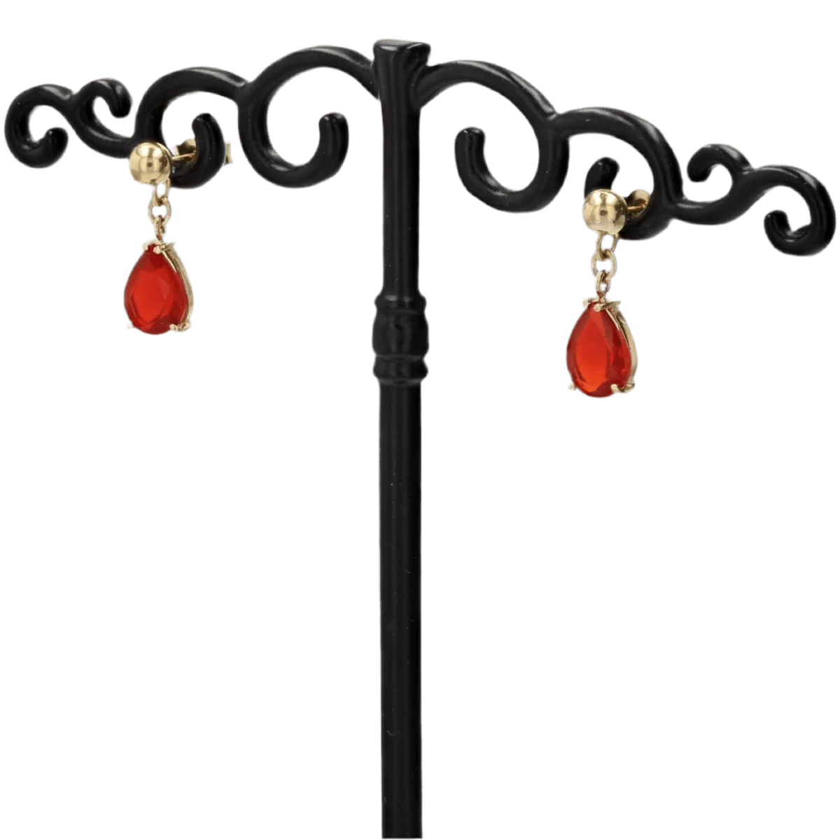 Boucles d'oreilles Pendantes en or jaune et opales - Image 3