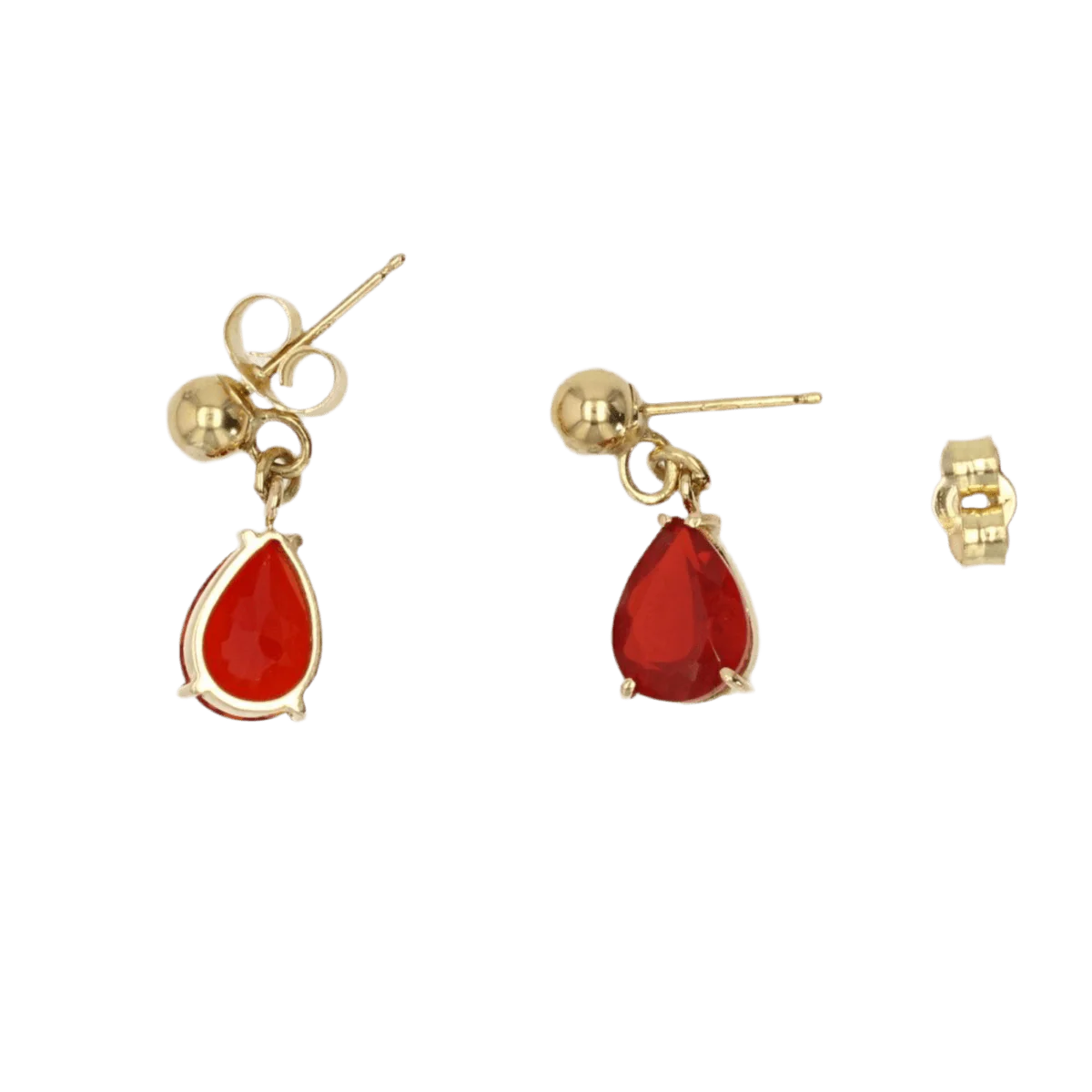 Boucles d'oreilles Pendantes en or jaune et opales - Image 5