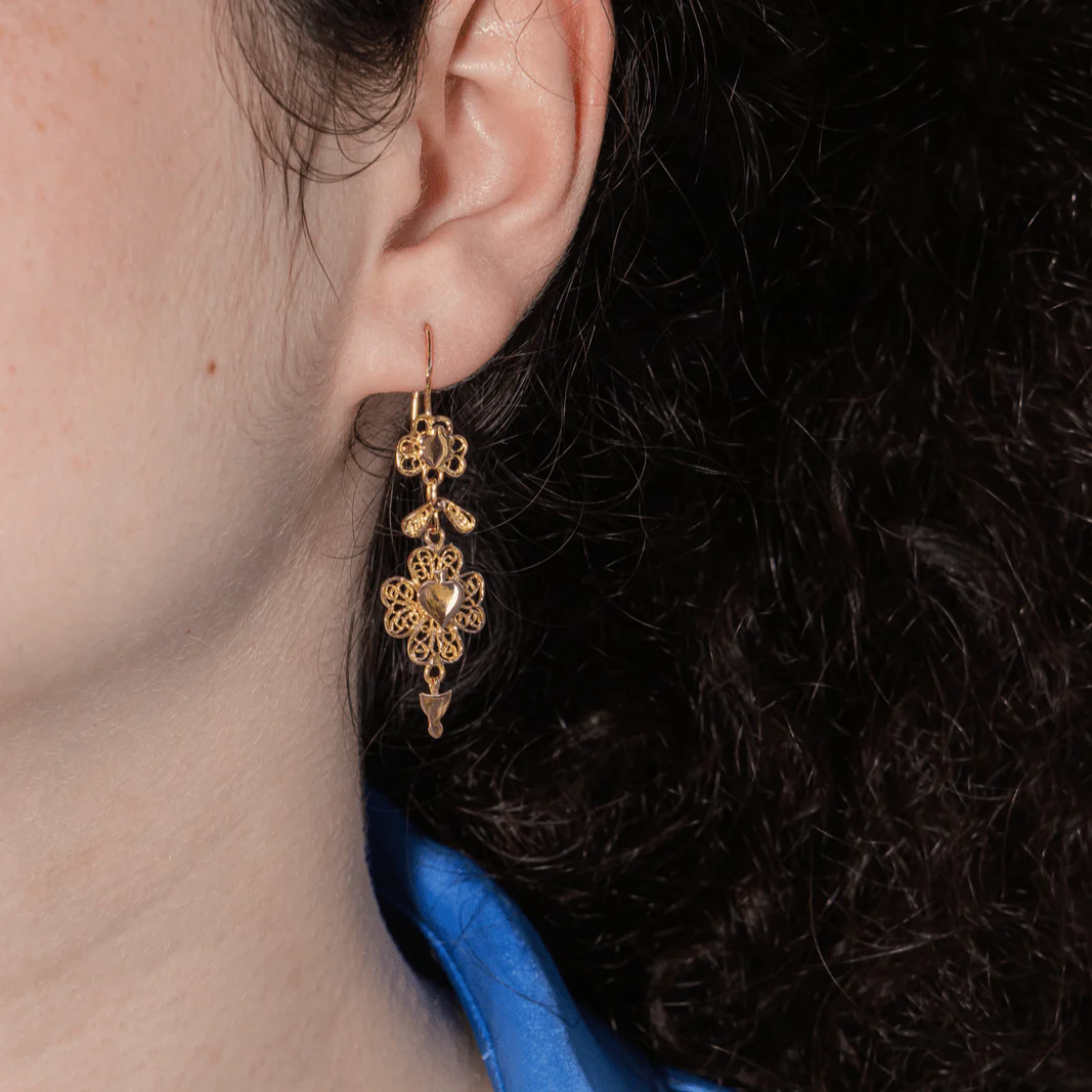 Boucles d'oreilles Clips en or rose - Image 2
